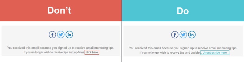 unsubscriber button dos and don'ts to ensure high deliverability rates