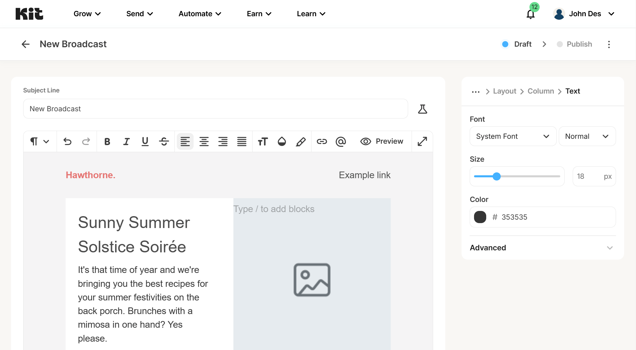 kit alternative to mailchimp